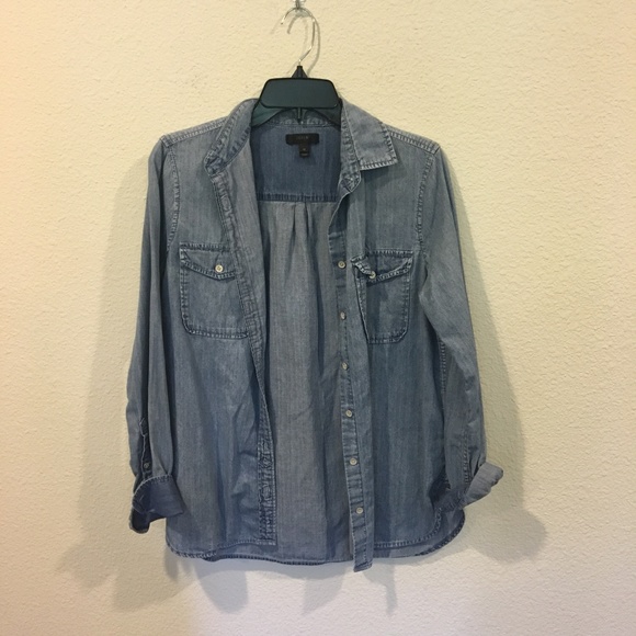J. Crew Tops - J. Crew denim button down top chambray J. Crew Tops - J. Crew denim button down top chambray